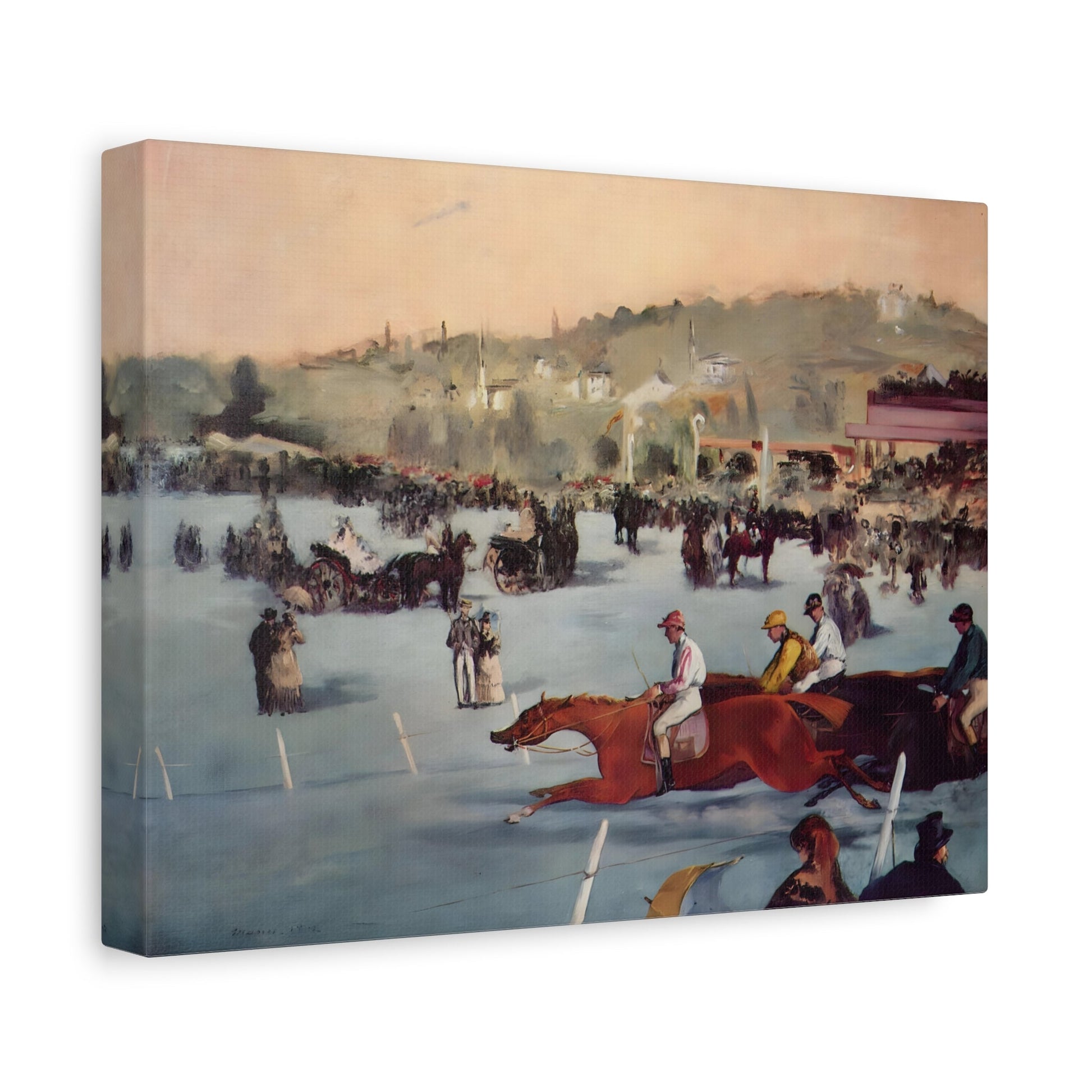 Edouard Manet Races in the Bois de Boulogne - Canvas Wall Art Print