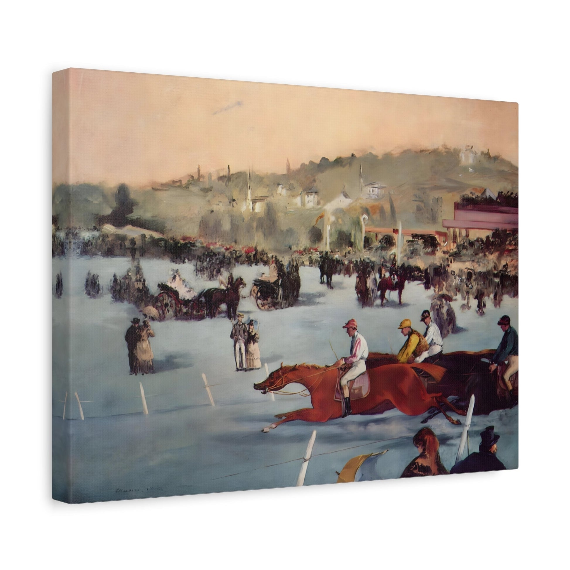 Edouard Manet Races in the Bois de Boulogne - Canvas Wall Art Print