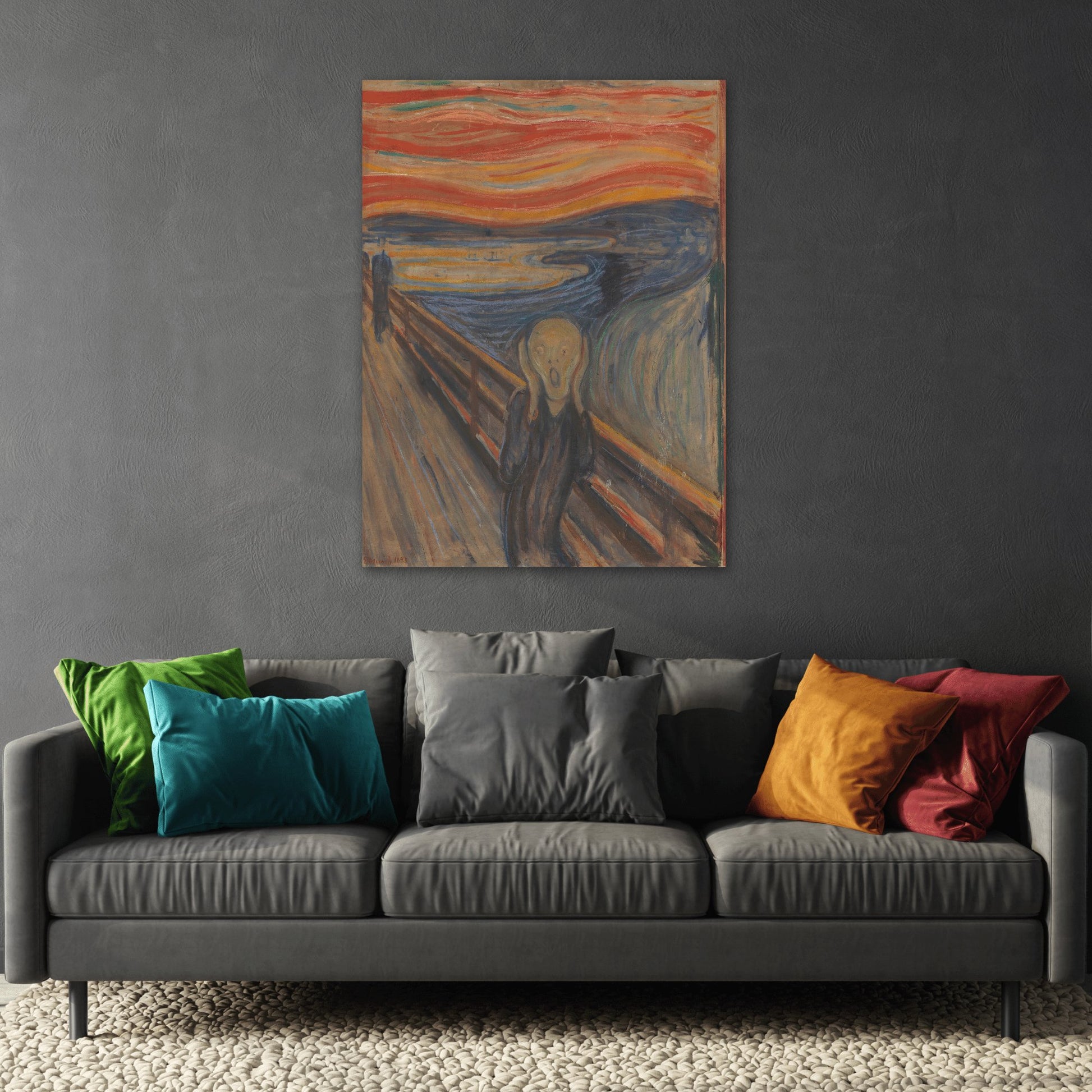 Edvard Munch The Scream - Famous Artist Canvas Wall Art Print