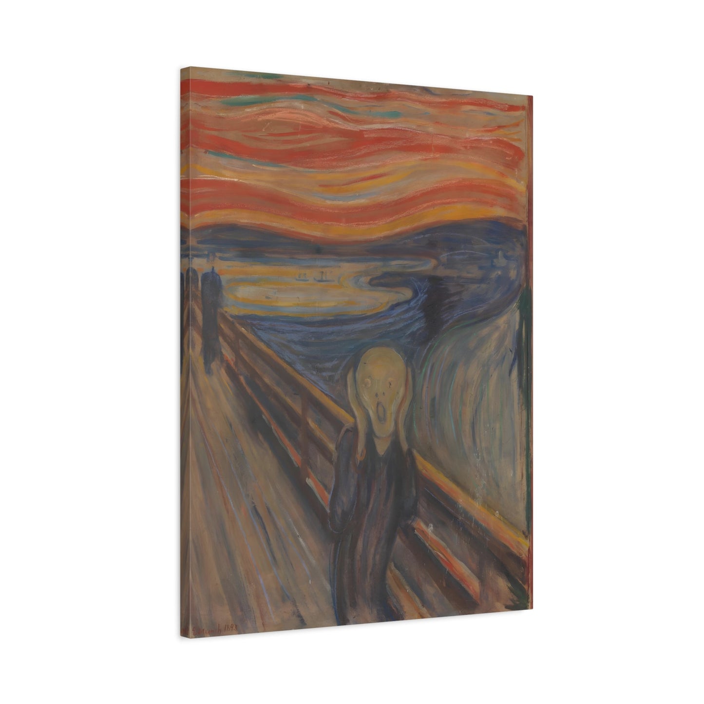 Edvard Munch The Scream - Famous Artist Canvas Wall Art Print