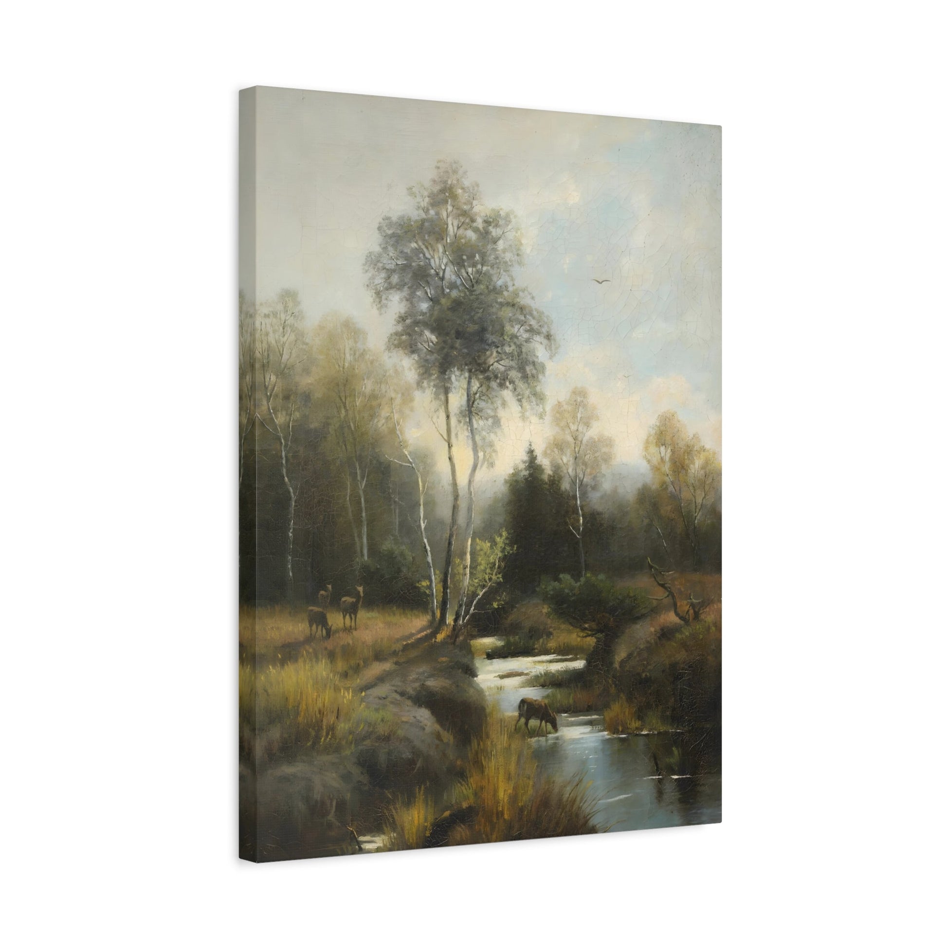 Emilie Mediz Pelikan Wooded Landscape - Canvas Art Reproduction