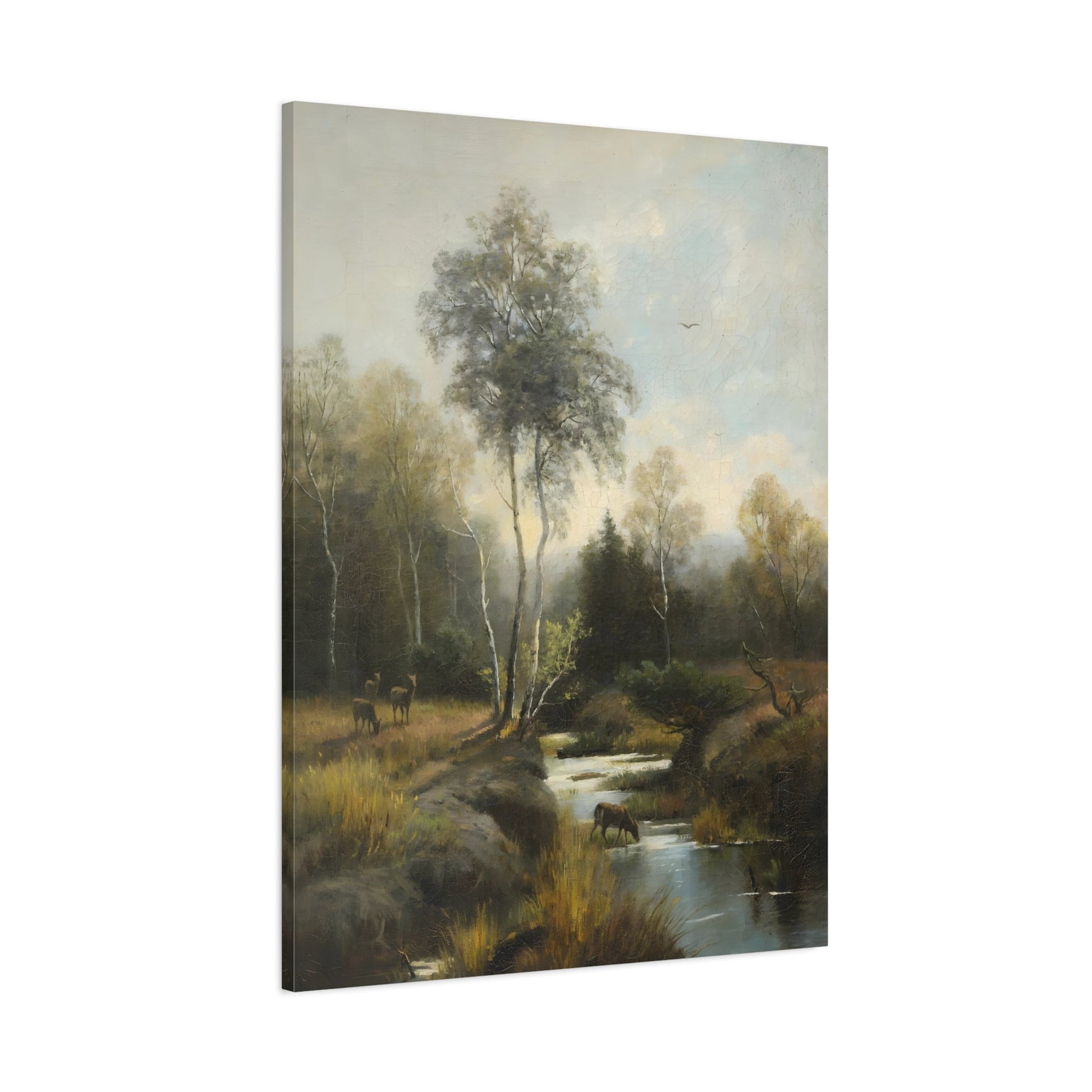 Emilie Mediz Pelikan Wooded Landscape - Canvas Art Reproduction