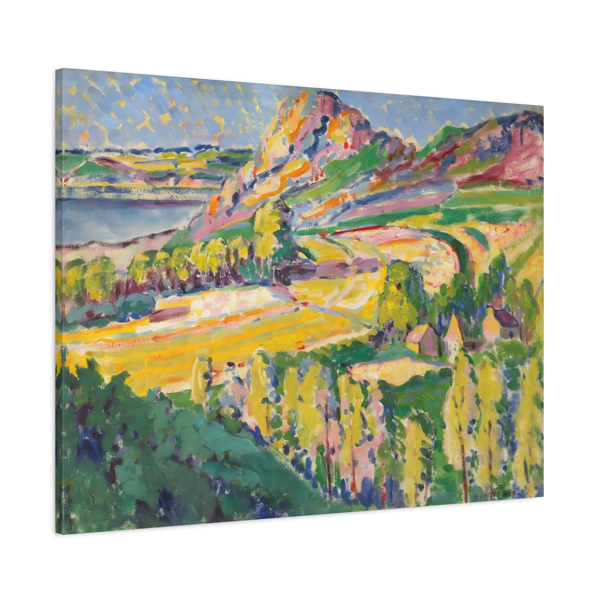 Emily Carr Autumn in France - Colorful Landscape Canvas Wall Art Print