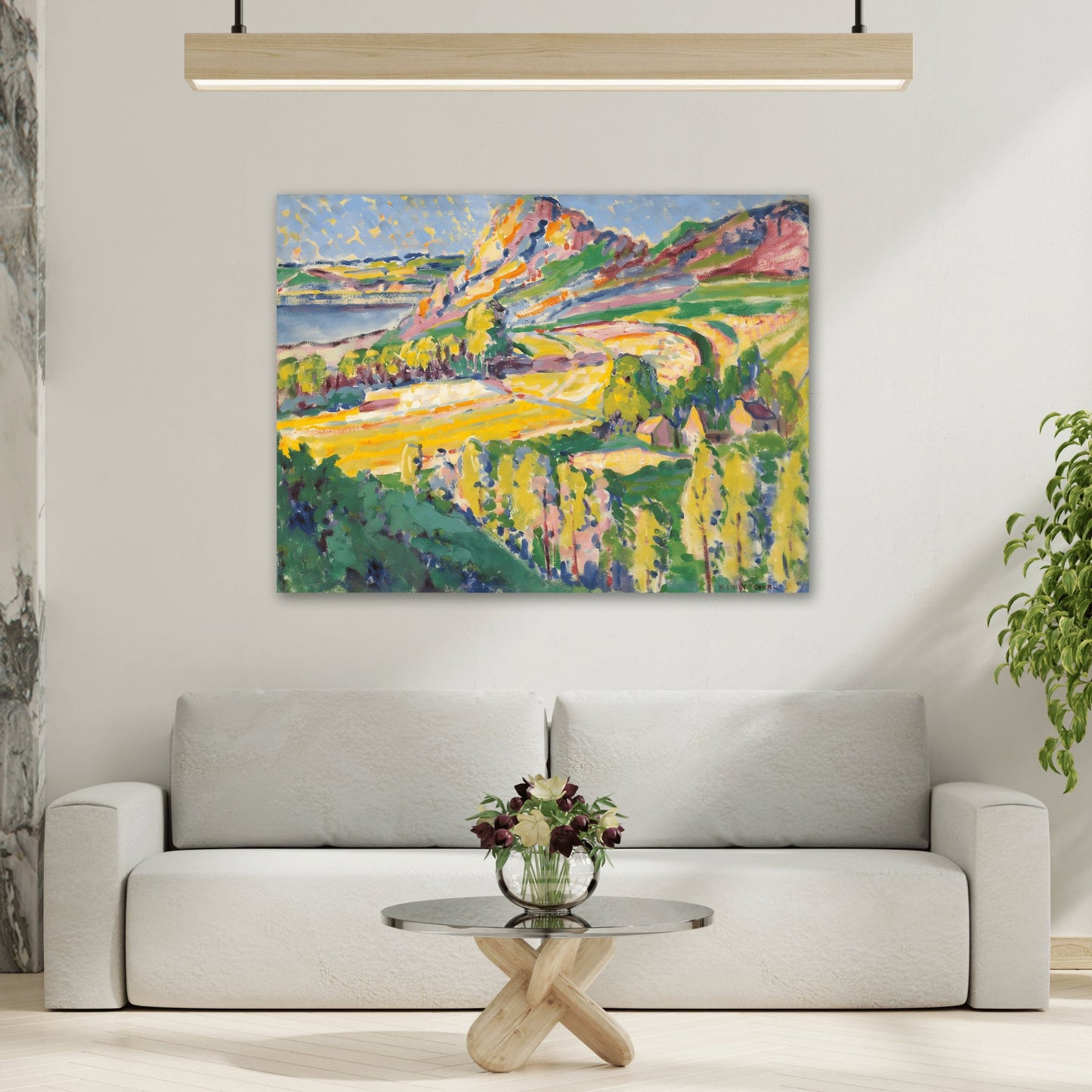 Emily Carr Autumn in France - Colorful Landscape Canvas Wall Art Print