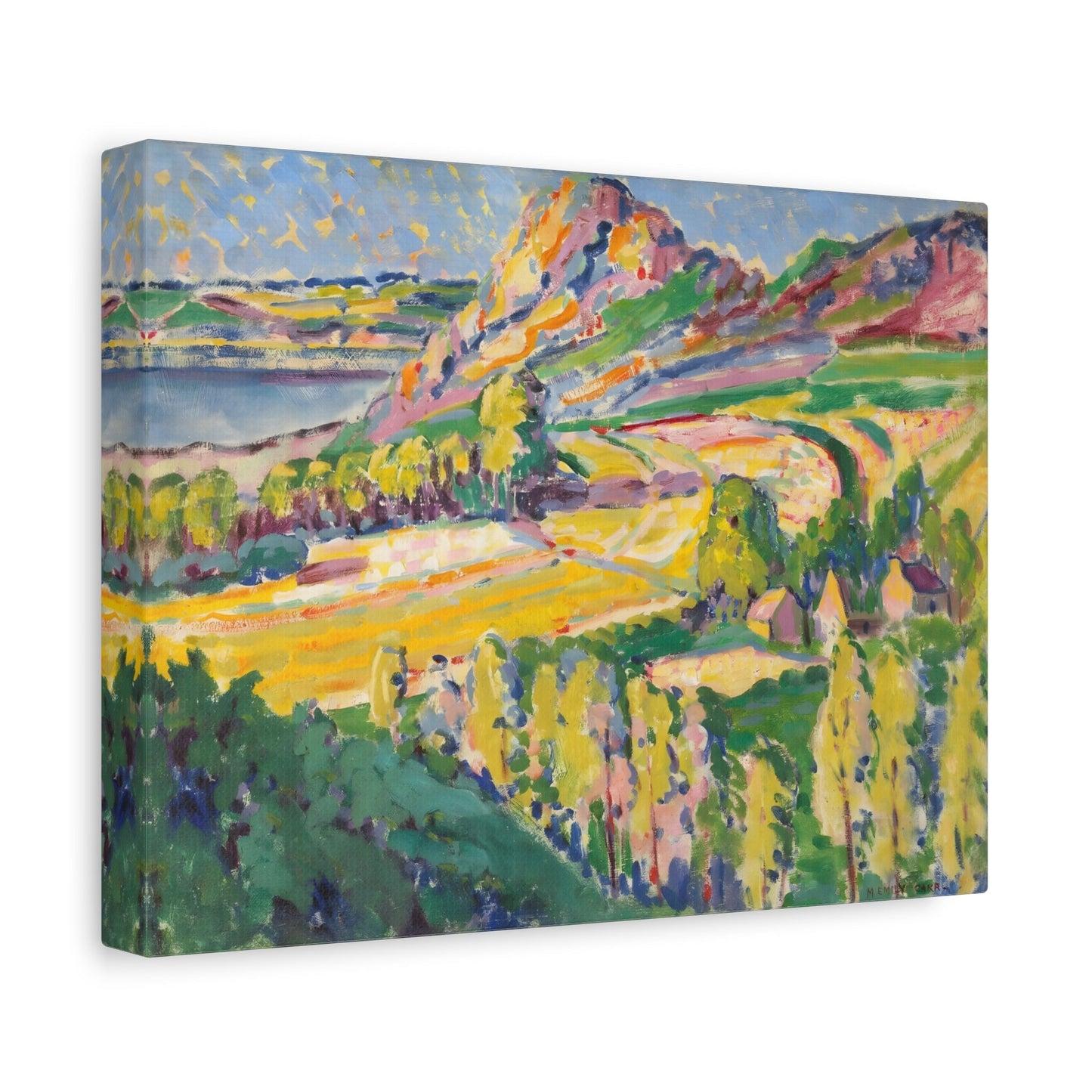 Emily Carr Autumn in France - Colorful Landscape Canvas Wall Art Print