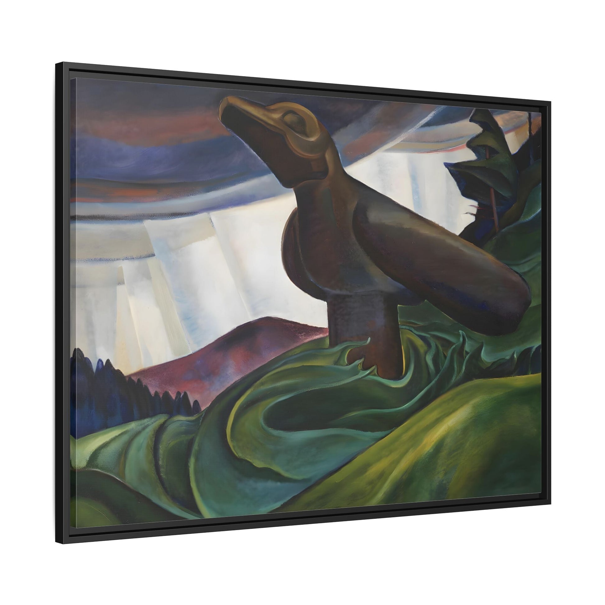 Emily Carr Big Raven Canvas Print - Framed Canada Wall Art Prints