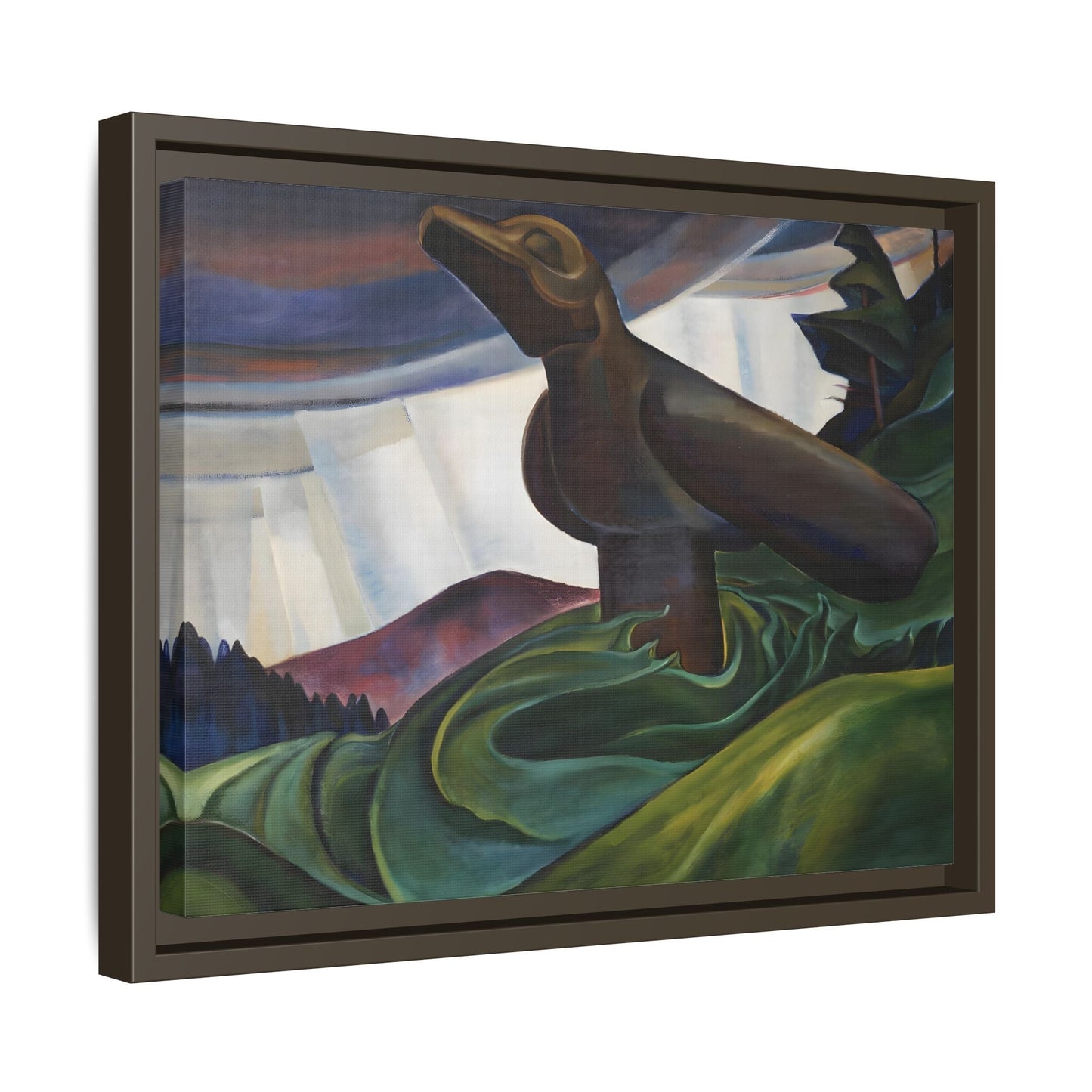 Emily Carr Big Raven Canvas Print - Framed Canada Wall Art Prints