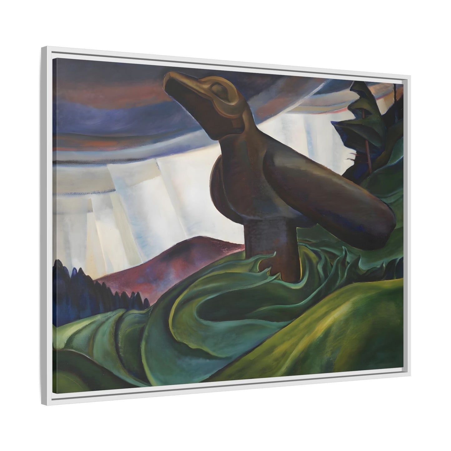 Emily Carr Big Raven Canvas Print - Framed Canada Wall Art Prints