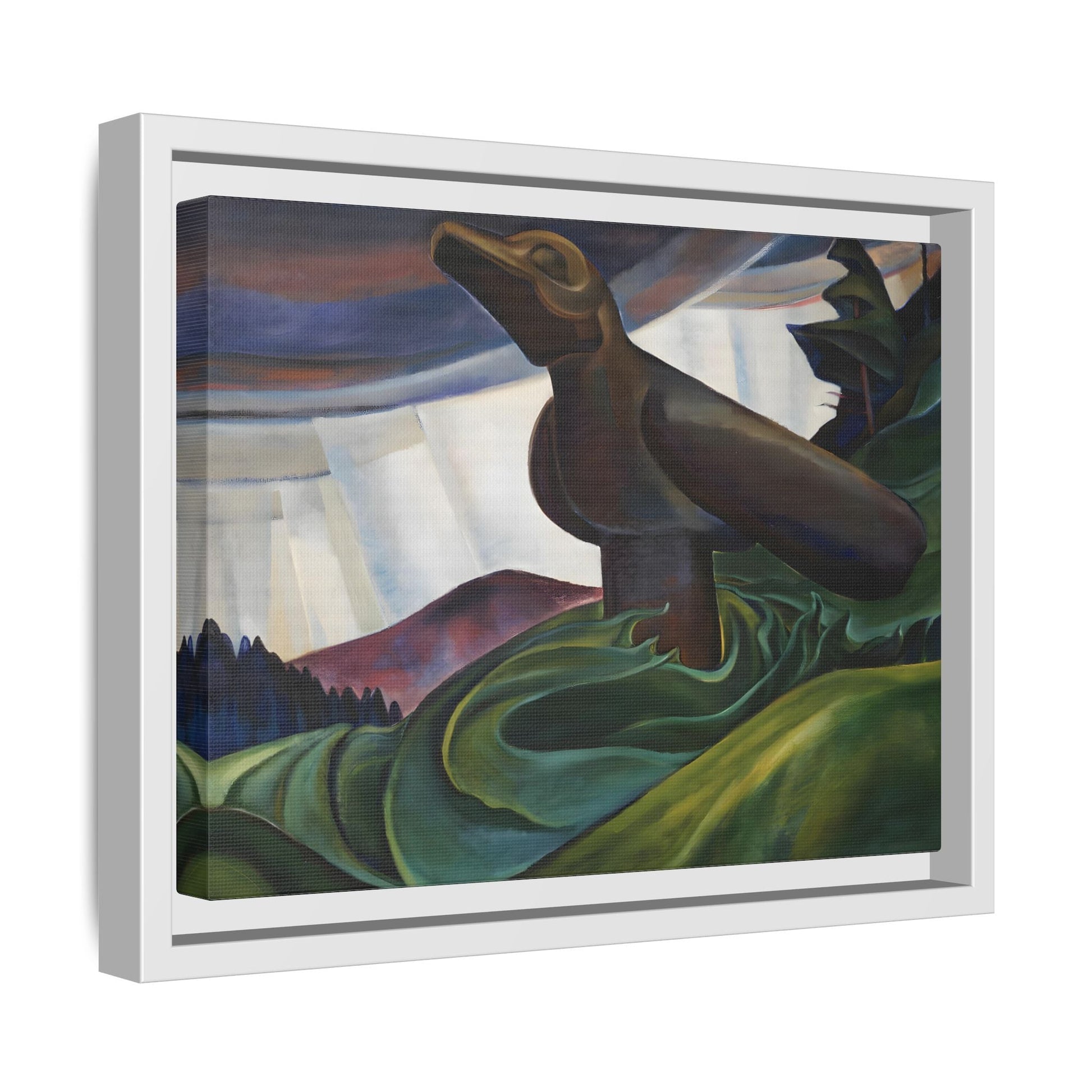 Emily Carr Big Raven Canvas Print - Framed Canada Wall Art Prints