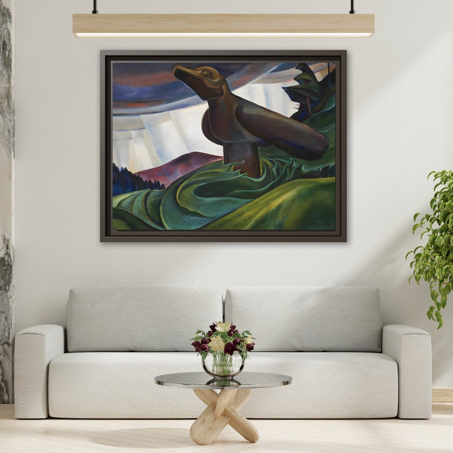 Emily Carr Big Raven Canvas Print - Framed Canada Wall Art Prints