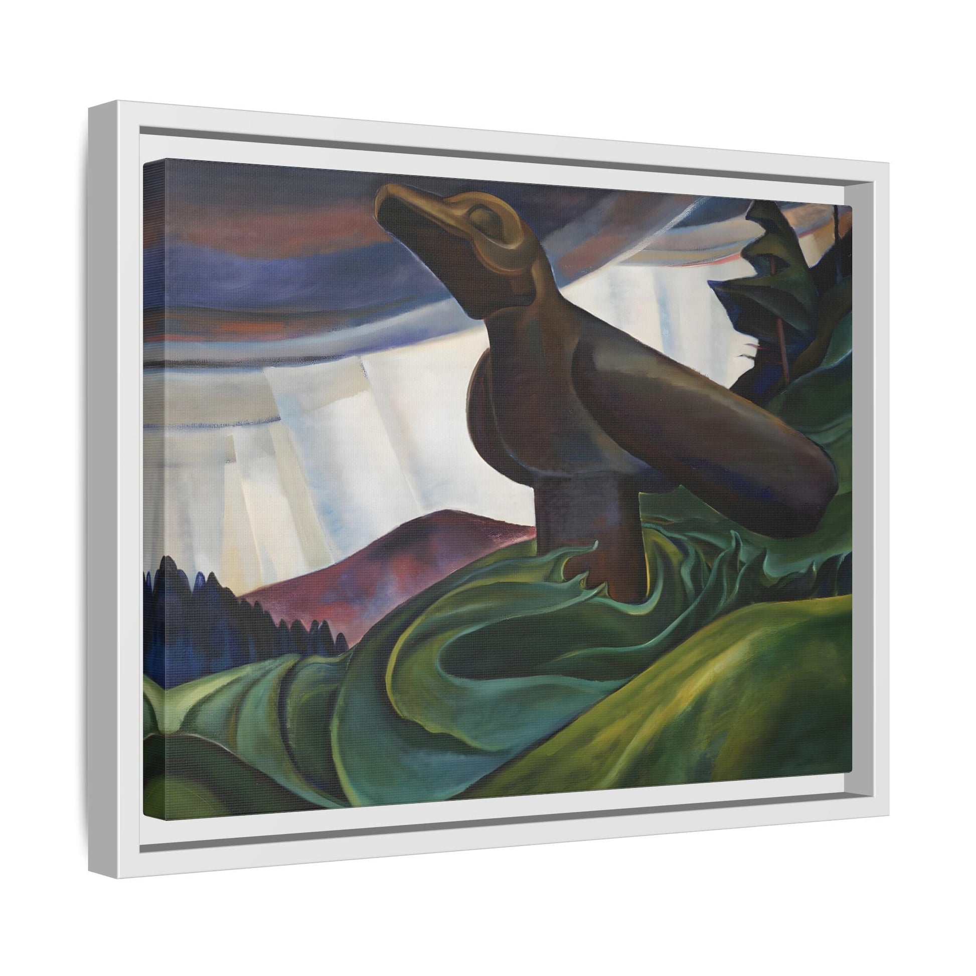 Emily Carr Big Raven Canvas Print - Framed Canada Wall Art Prints