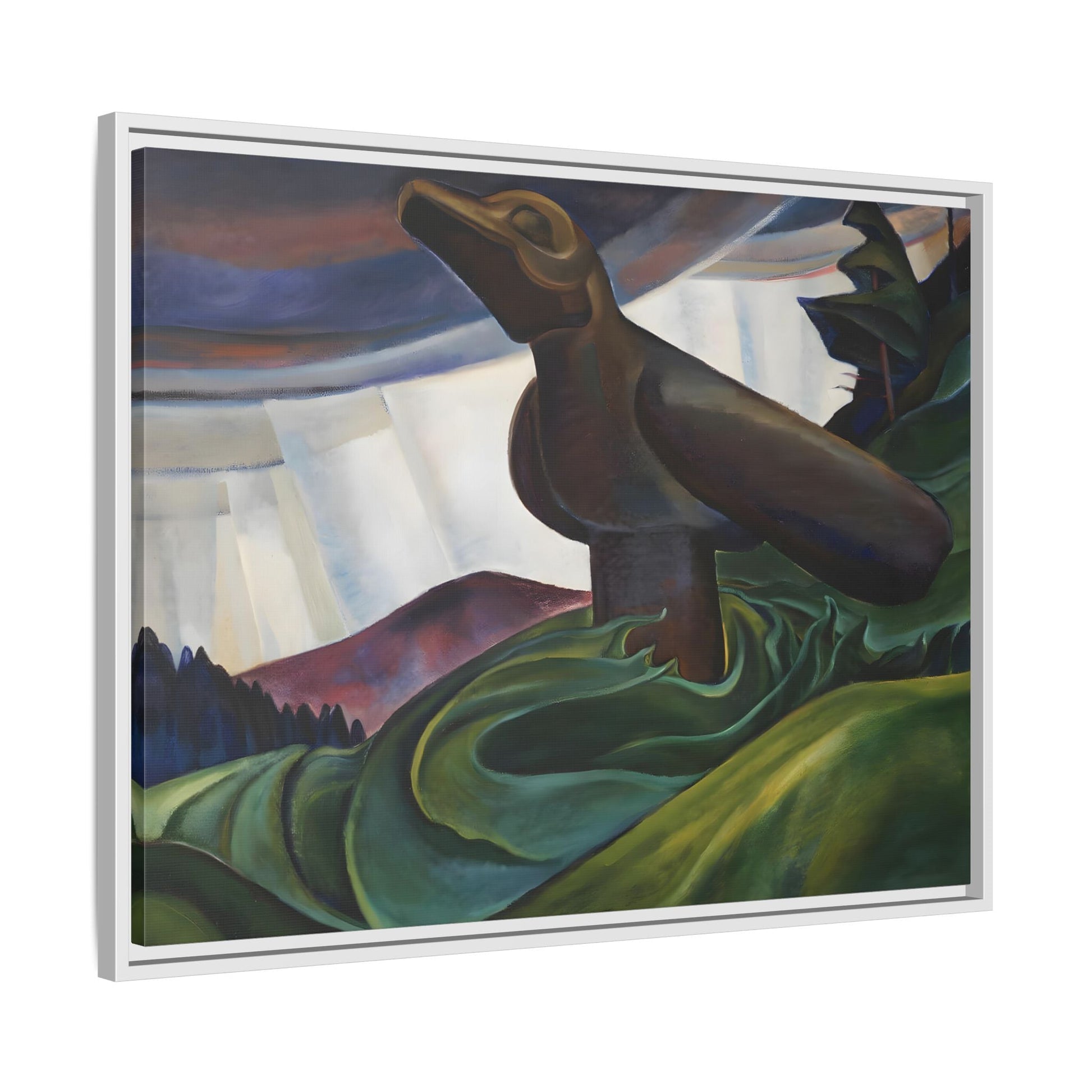 Emily Carr Big Raven Canvas Print - Framed Canada Wall Art Prints