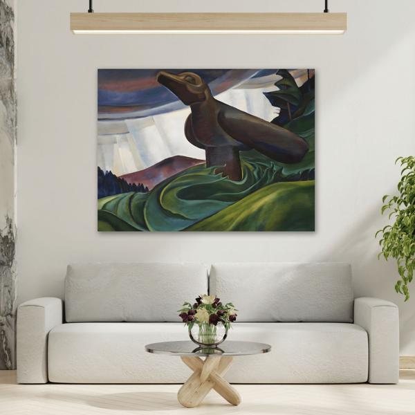 Emily Carr Big Raven Canvas Wall Art Canada Print - YesArtYes