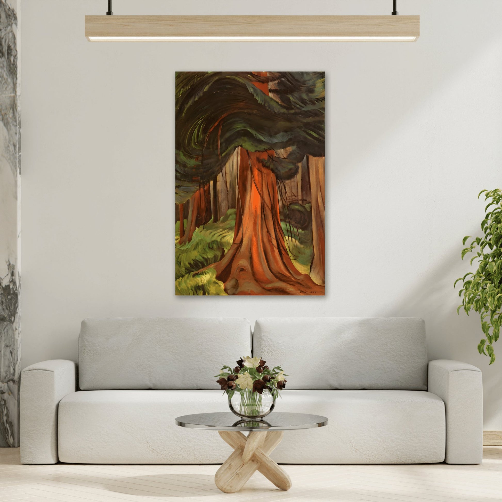 Emily Carr Red Cedar Canada Landscape - Canvas Wall Art Print