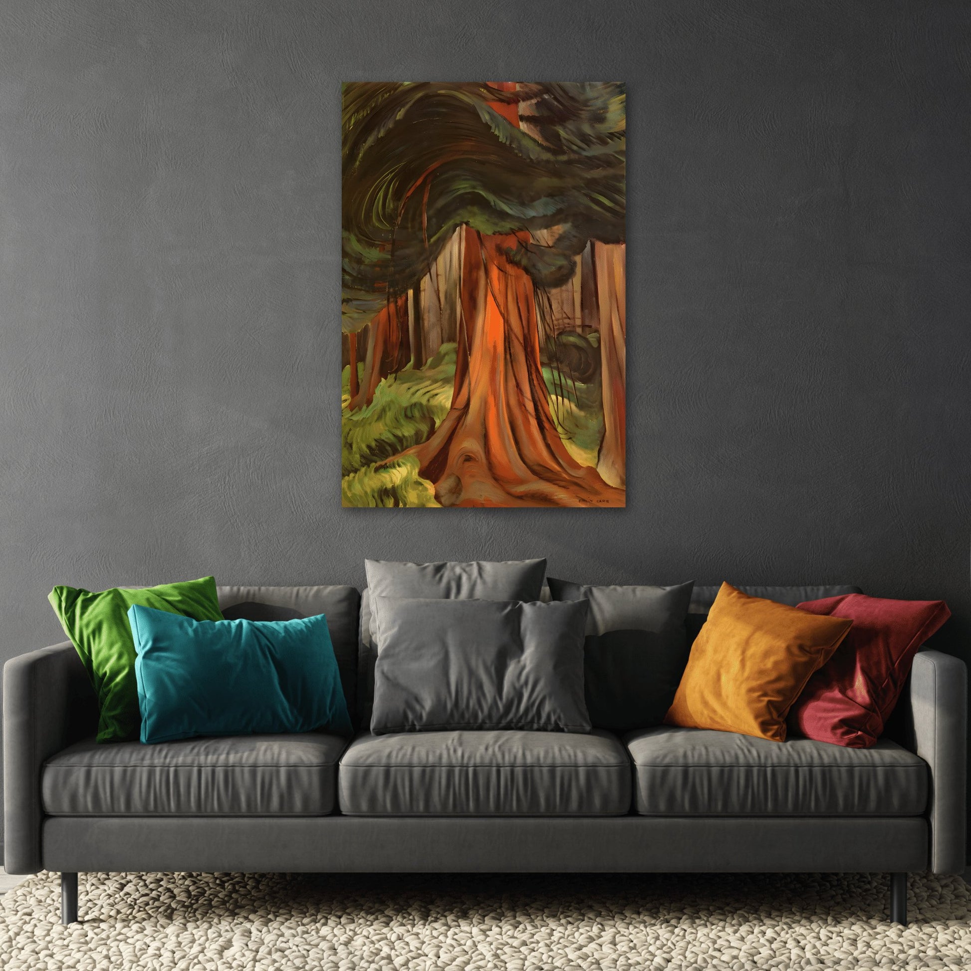 Emily Carr Red Cedar Canada Landscape - Canvas Wall Art Print