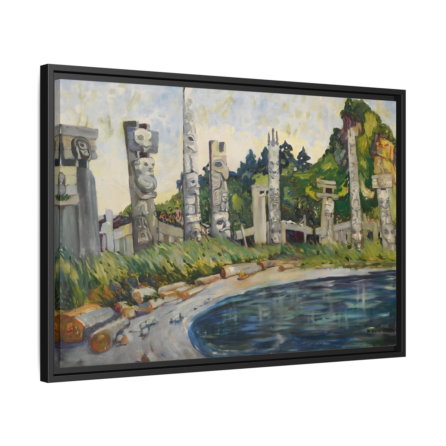 Emily Carr Skedans Canvas Print - Framed Famous Canadian Wall Art