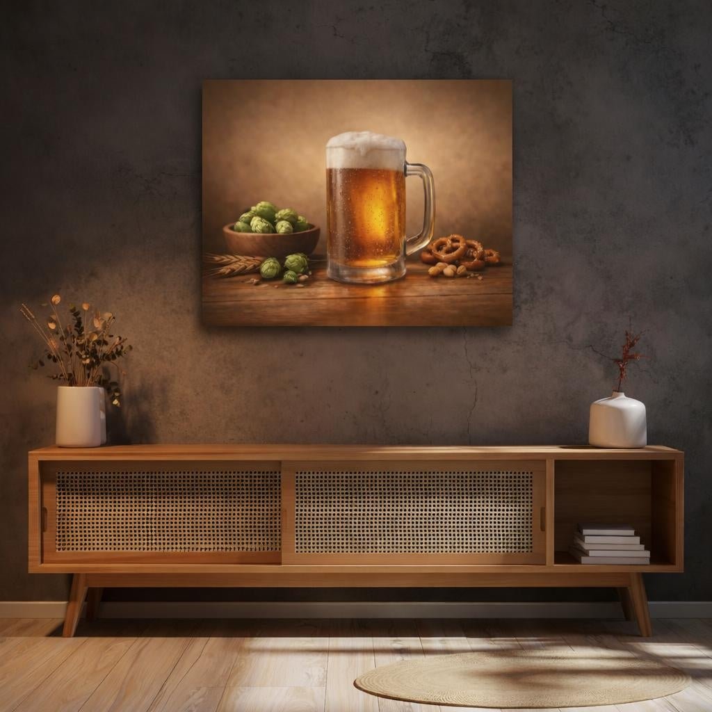 Ethereal Beer Mug Vintage - Canvas Wall Art Print - YesArtYes
