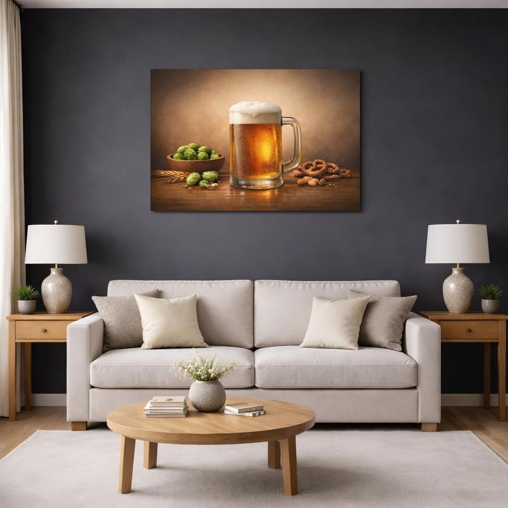 Ethereal Beer Mug Vintage - Canvas Wall Art Print - YesArtYes
