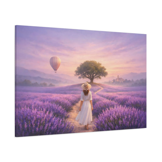 Ethereal Provence Lavender shown as stretched canvas wall art