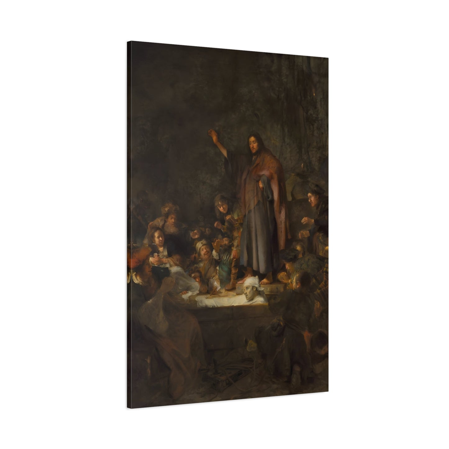 Fabritius Raising of Lazarus - Canvas Wall Art Print