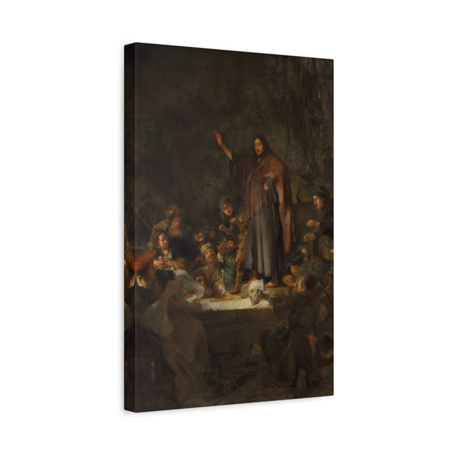 Fabritius Raising of Lazarus - Canvas Wall Art Print