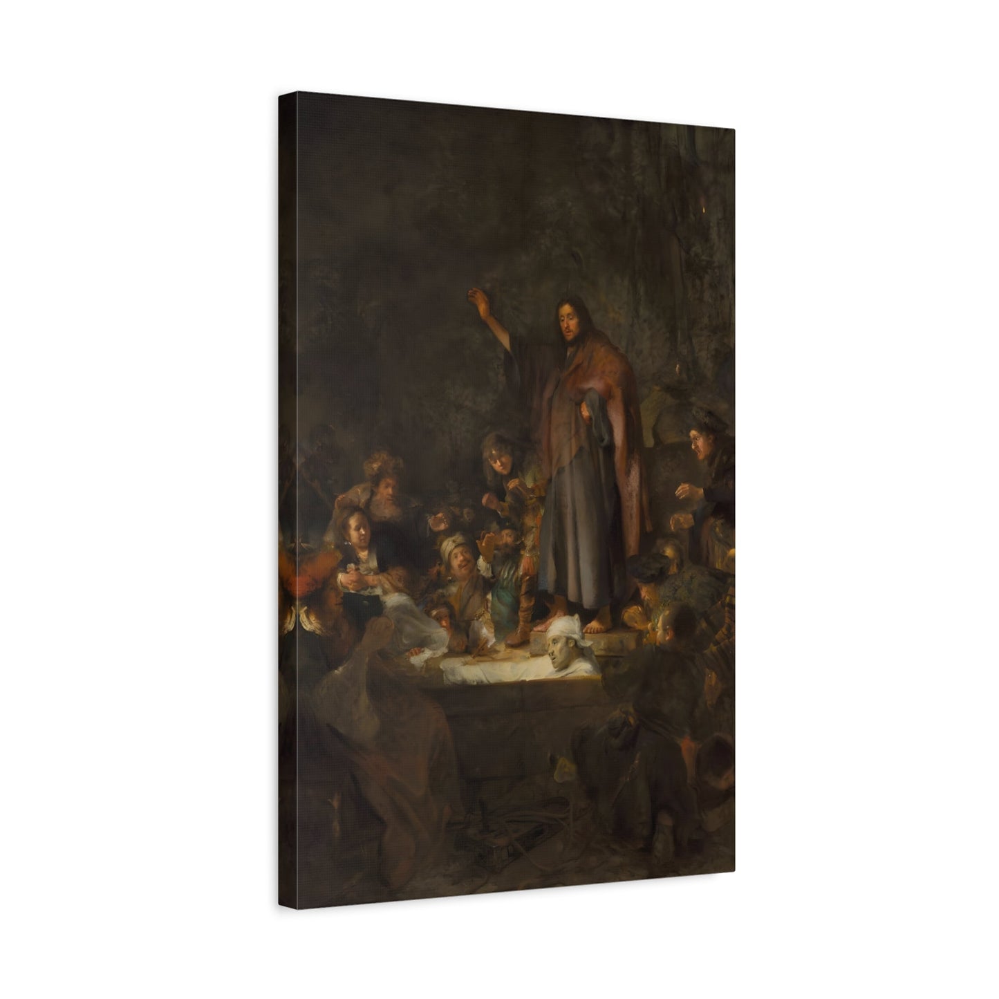 Fabritius Raising of Lazarus - Canvas Wall Art Print