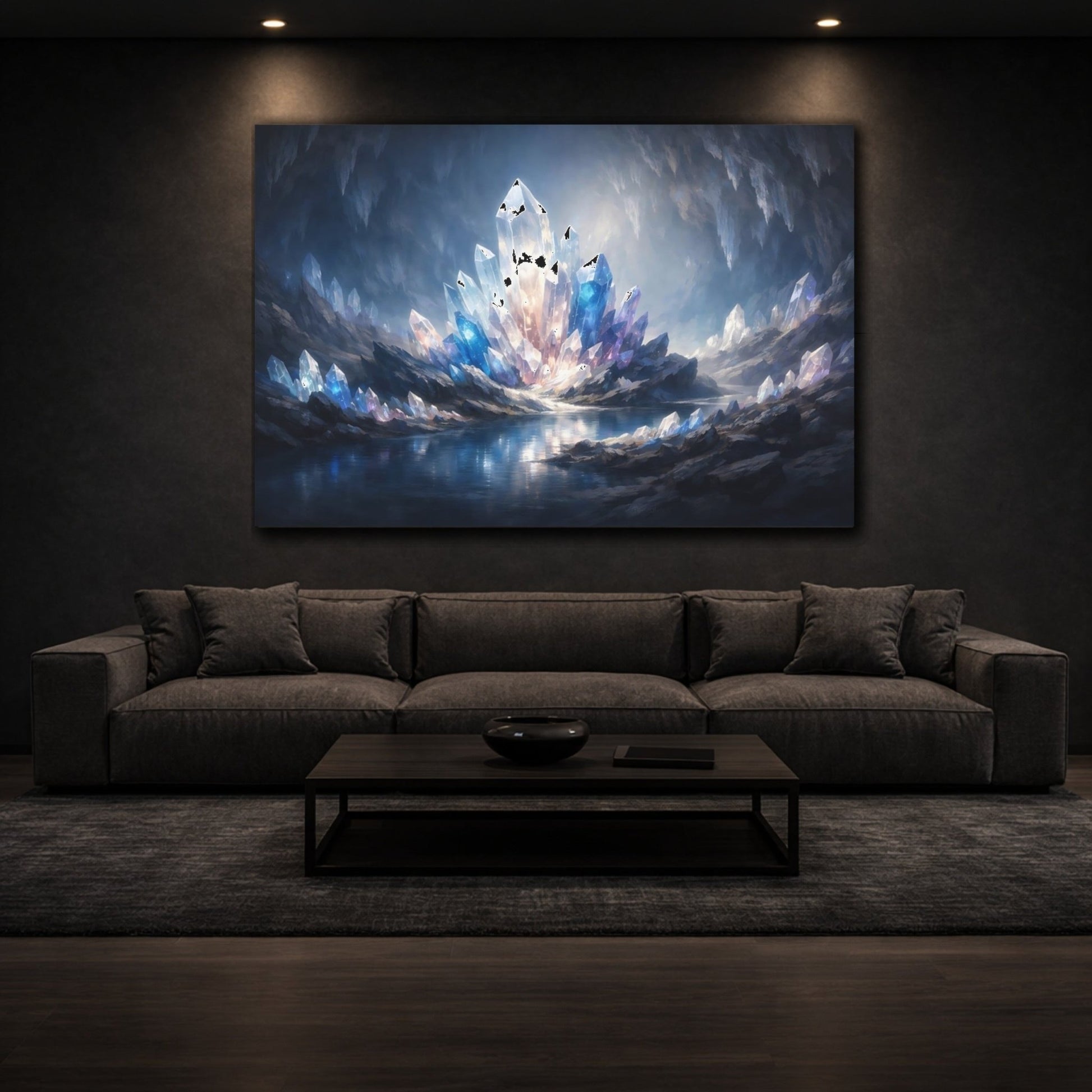 Fairytale Crystal Cave Iridescent - Canvas Wall Art Print - YesArtYes