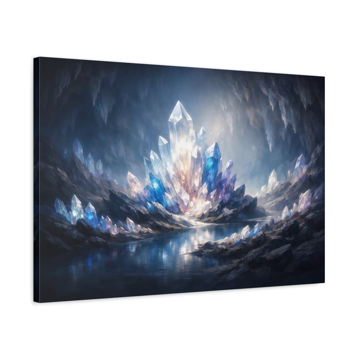 Fairytale Crystal Cave Iridescent - Canvas Wall Art Print - YesArtYes
