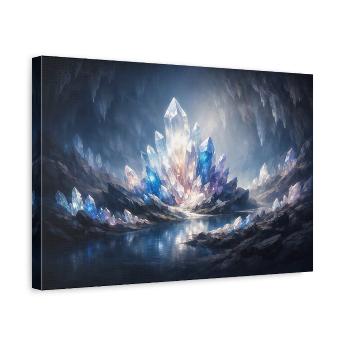 Fairytale Crystal Cave Iridescent - Canvas Wall Art Print - YesArtYes