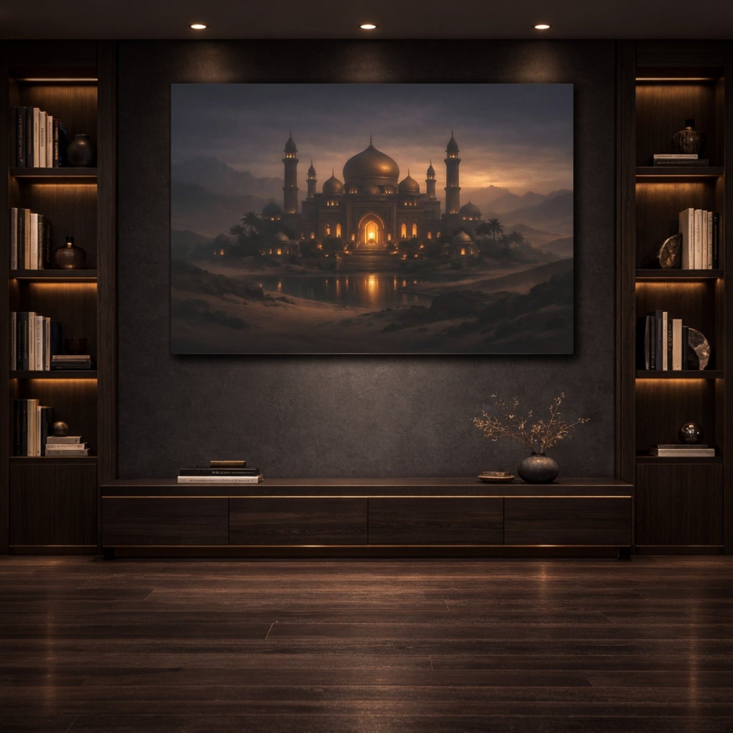 Fairytale Palace Golden - Canvas Wall Art Print - YesArtYes