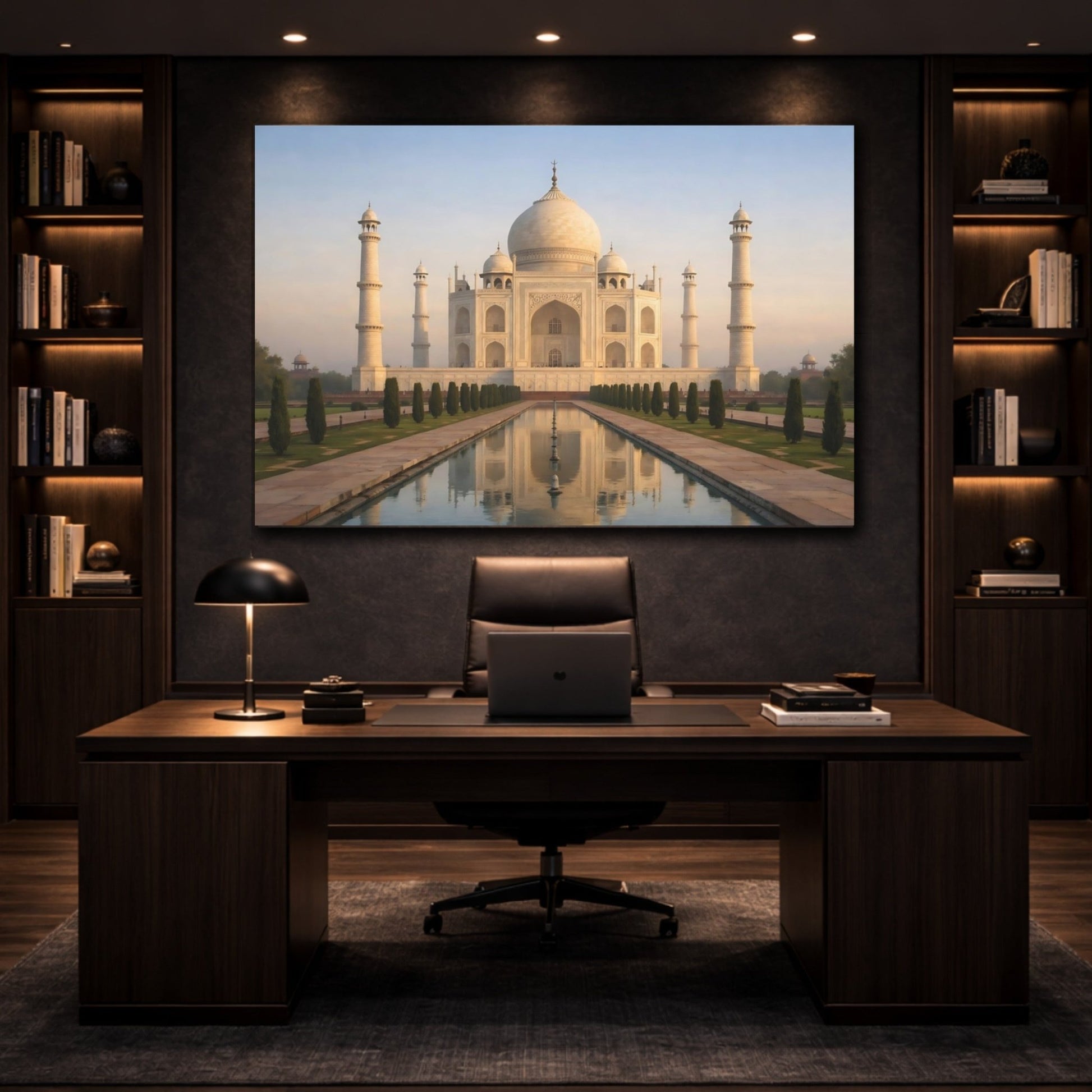 Fairytale Taj Mahal Monument - Canvas Wall Art Print - YesArtYes