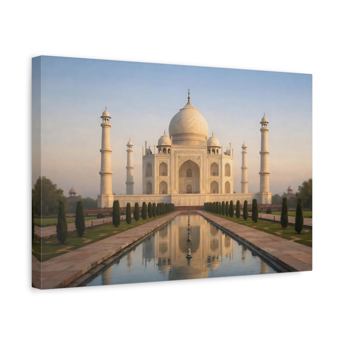 Fairytale Taj Mahal Monument - Canvas Wall Art Print - YesArtYes