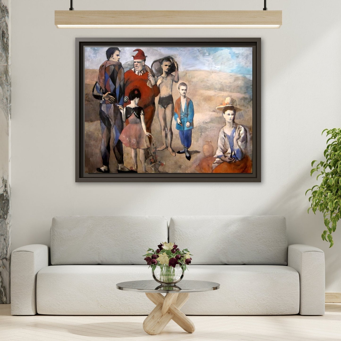 Family of Saltimbanques Canvas Print - Framed Wall Art by Picasso