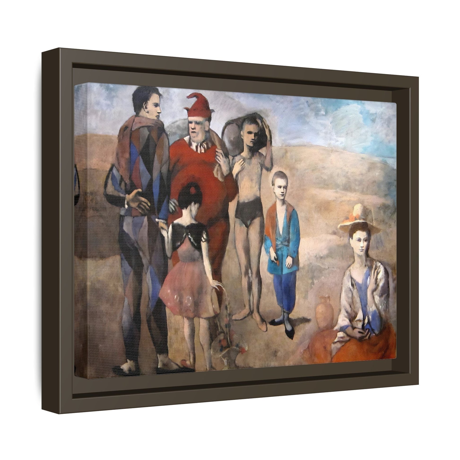 Family of Saltimbanques Canvas Print - Framed Wall Art by Picasso