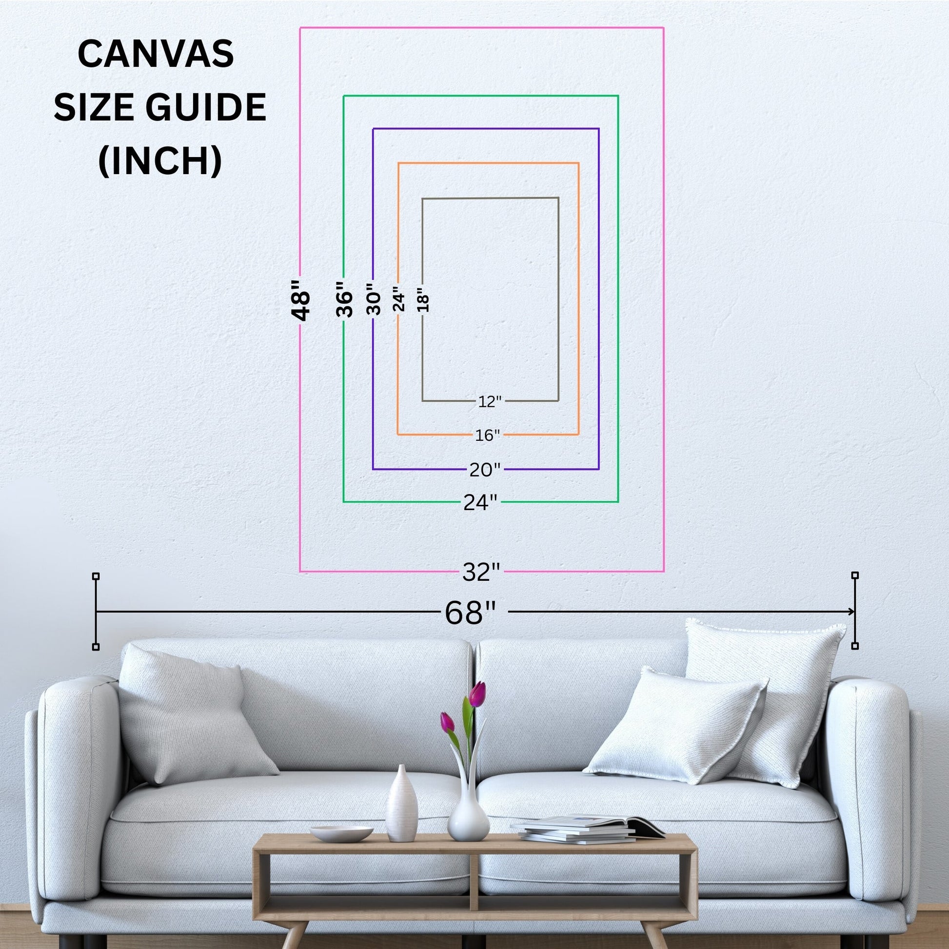 Floral Blooming Garden Mixed Canvas Wall Art Print – Living Room Decor, Above Sofa - YesArtYes