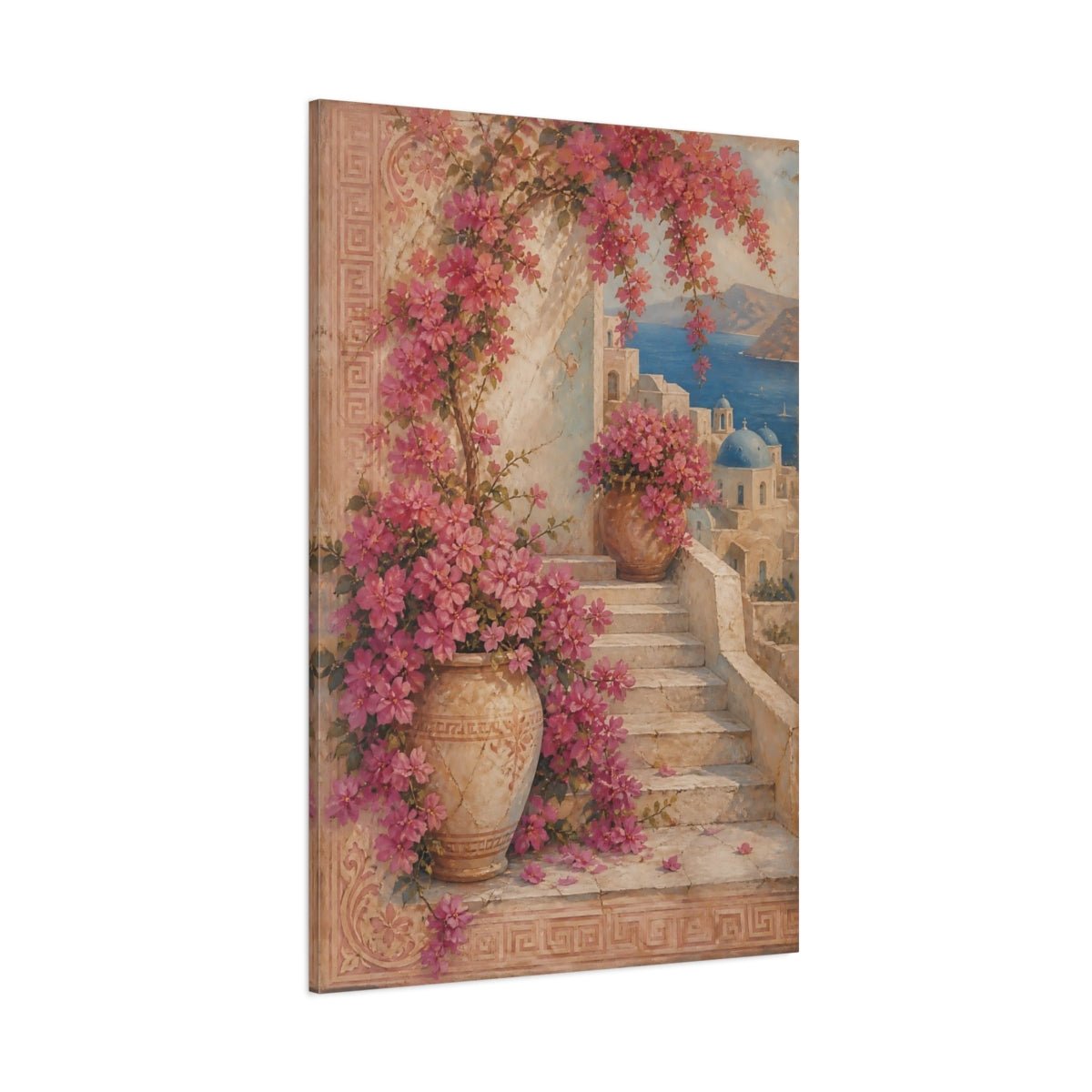 Floral Bougainvillea Pink Canvas Print Wall Art – Living Room Decor, Large - YesArtYes