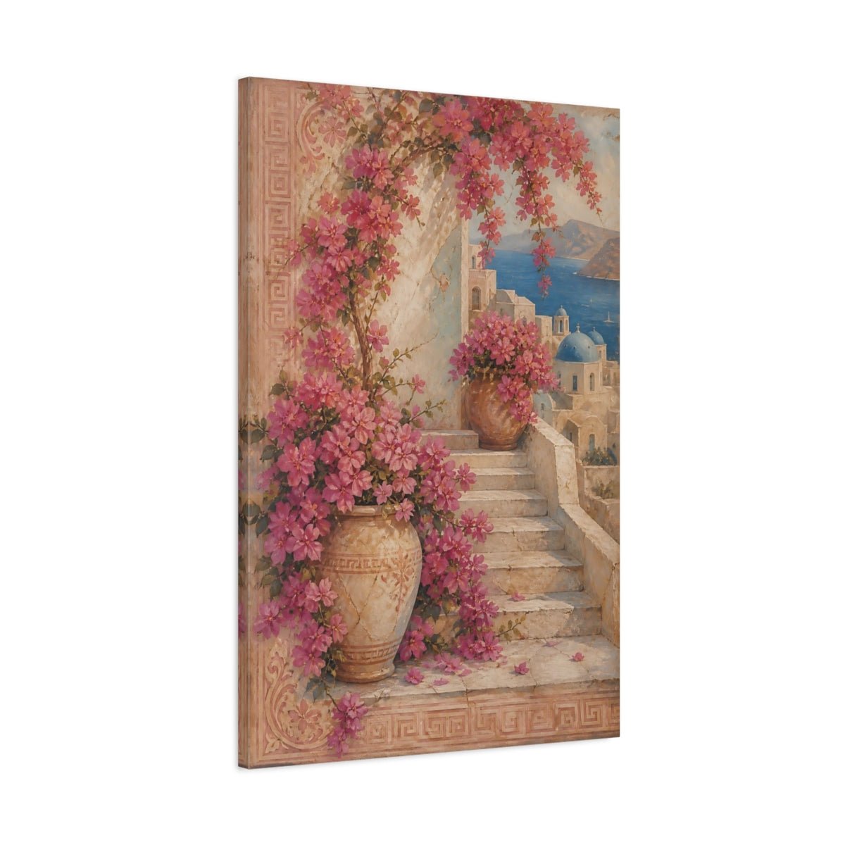 Floral Bougainvillea Pink Canvas Print Wall Art – Living Room Decor, Large - YesArtYes