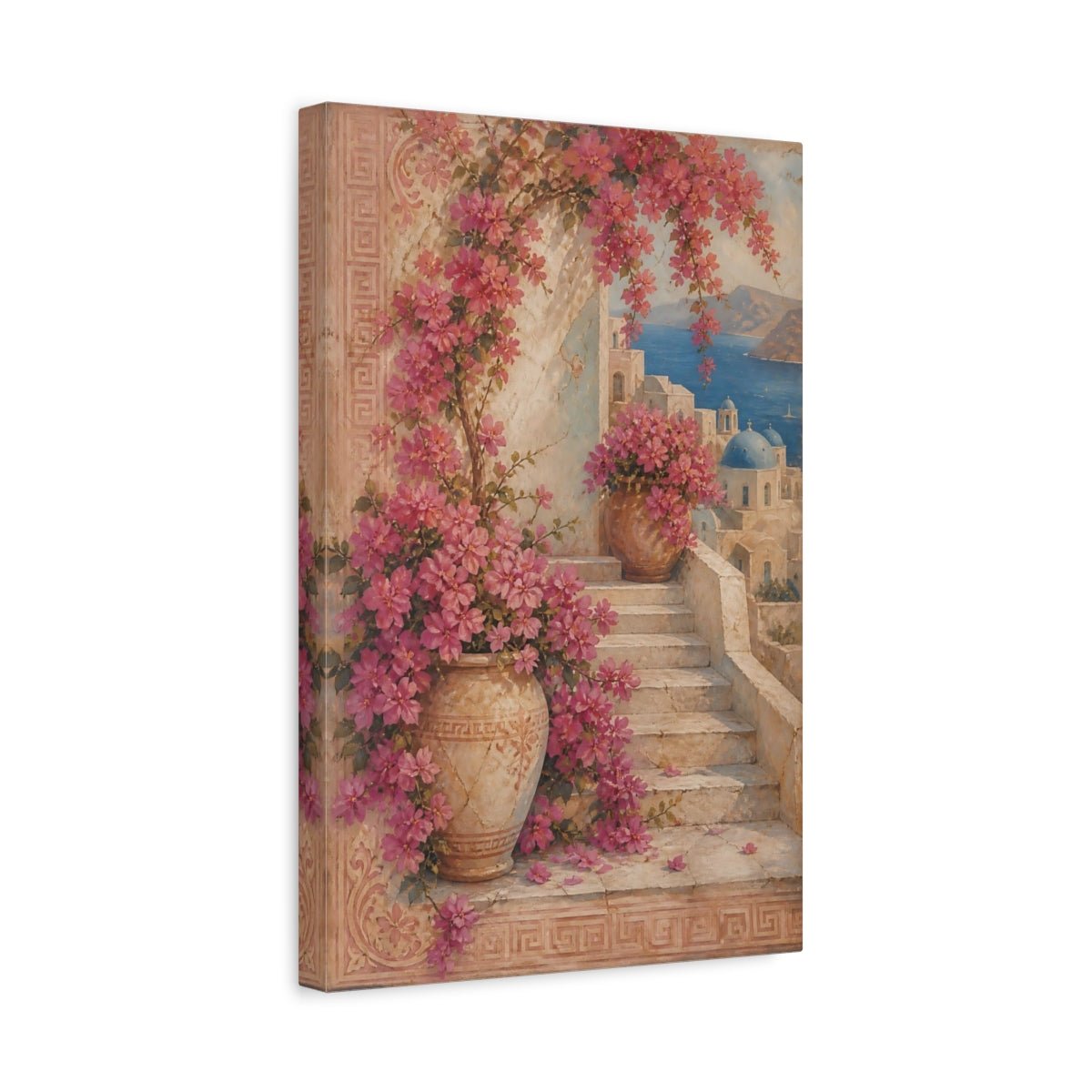 Floral Bougainvillea Pink Canvas Print Wall Art – Living Room Decor, Large - YesArtYes