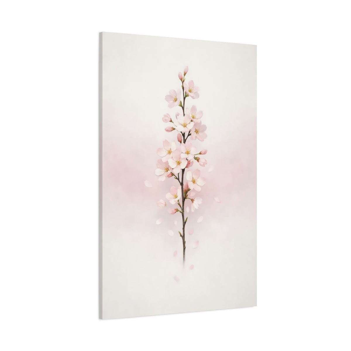 Floral Cherry Blossom Pink Cherry Blossom shown as stretched canvas wall art