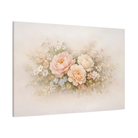 Floral Constellation shown as stretched canvas wall art