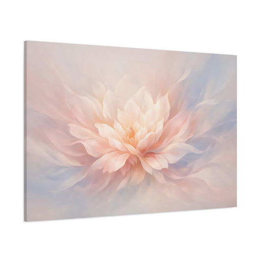 Floral Fluid Abstract shown as stretched canvas wall art