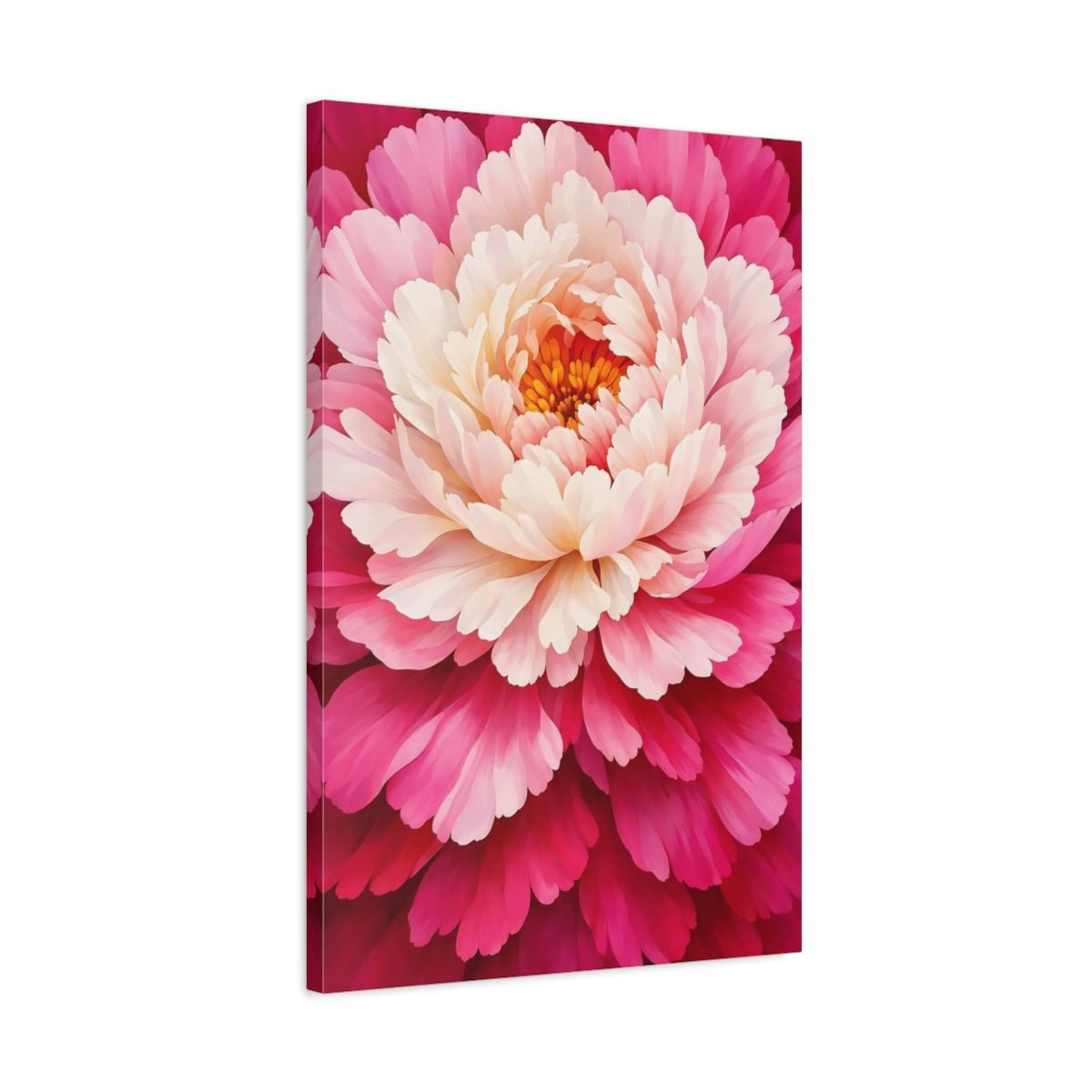 Floral Peony Pink - Canvas Wall Art Print - YesArtYes