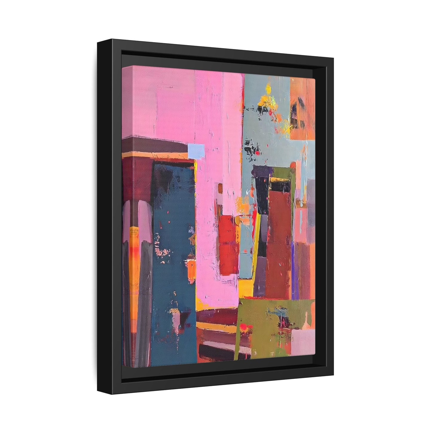 Framed Abstract Art Print - Modern Colorful Canvas Wall Decor - YesArtYes