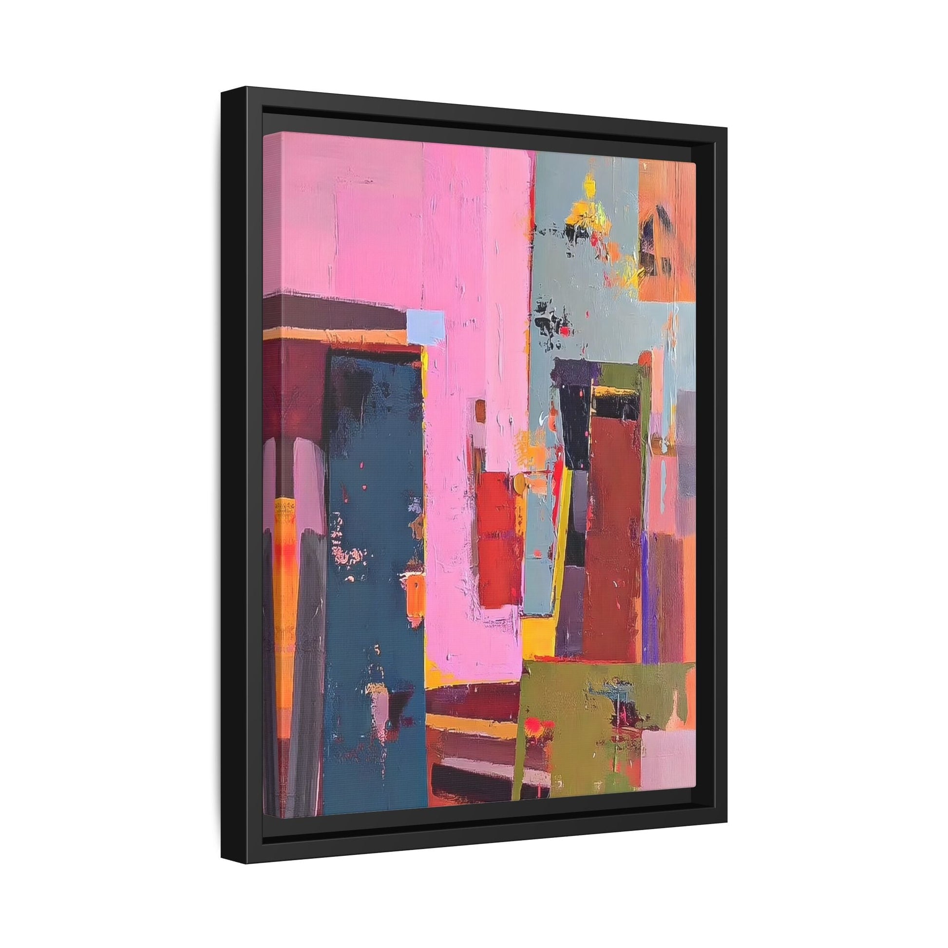Framed Abstract Art Print - Modern Colorful Canvas Wall Decor - YesArtYes
