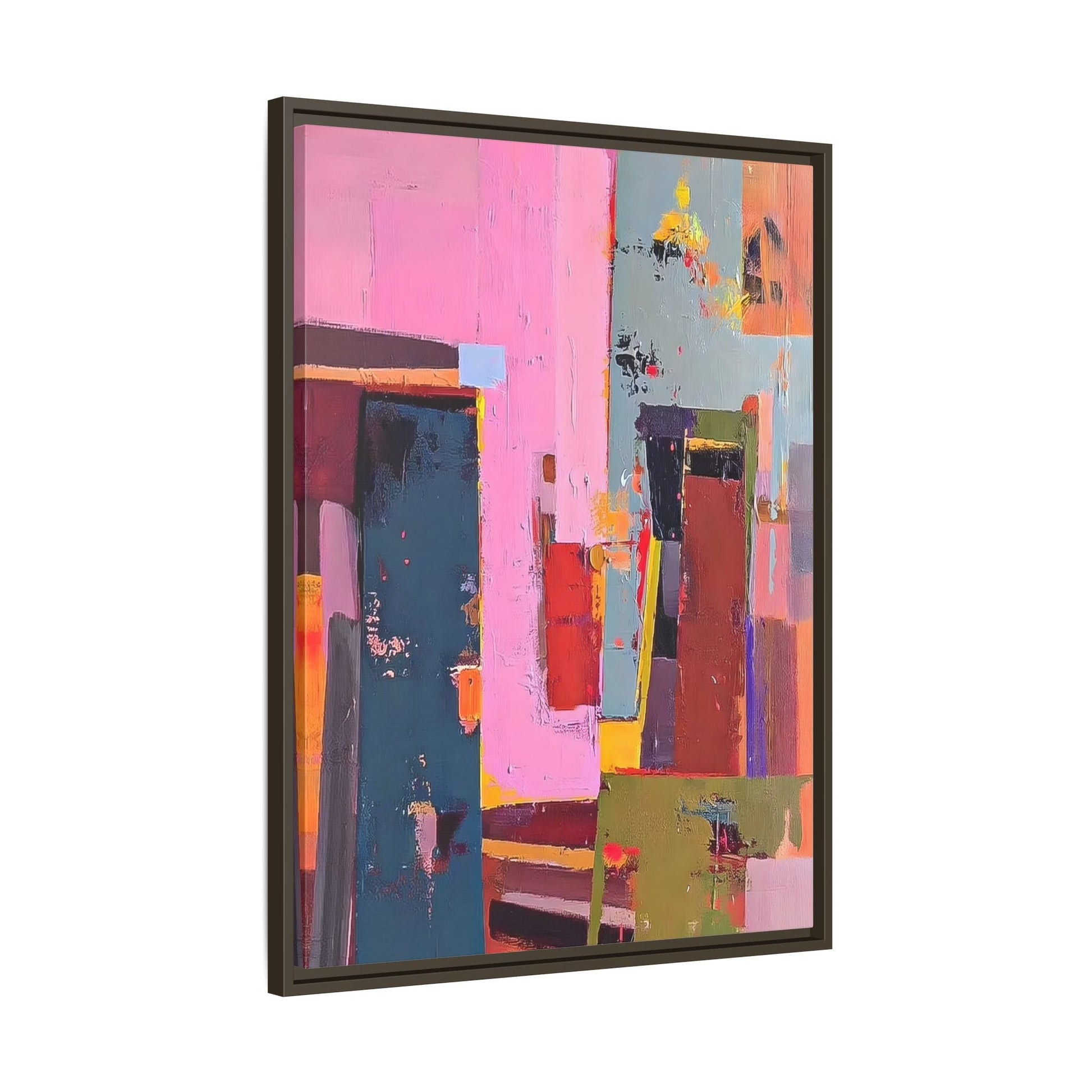 Framed Abstract Art Print - Modern Colorful Canvas Wall Decor - YesArtYes