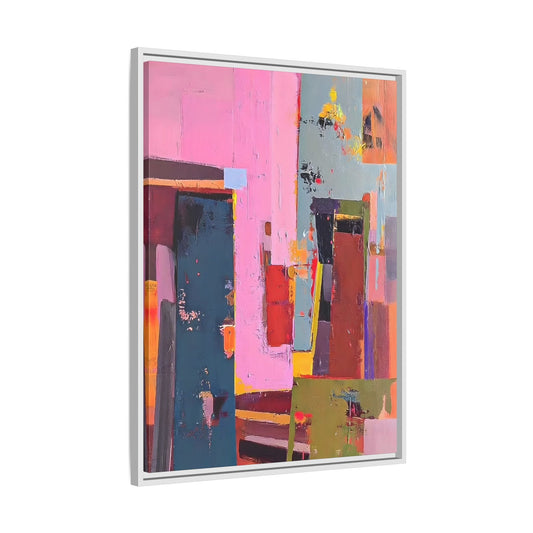Framed Abstract Art Print - Modern Colorful Canvas Wall Decor - YesArtYes