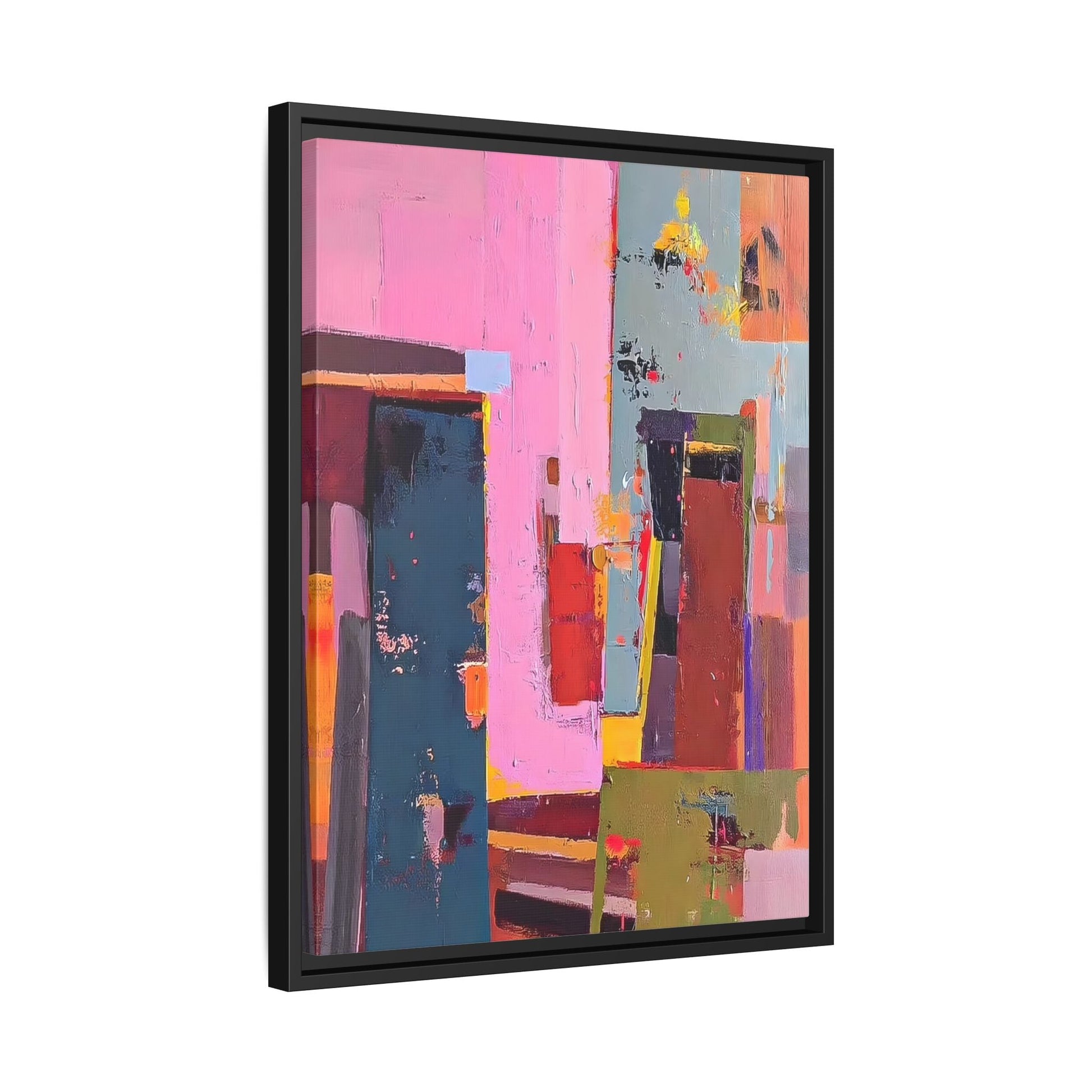 Framed Abstract Art Print - Modern Colorful Canvas Wall Decor - YesArtYes