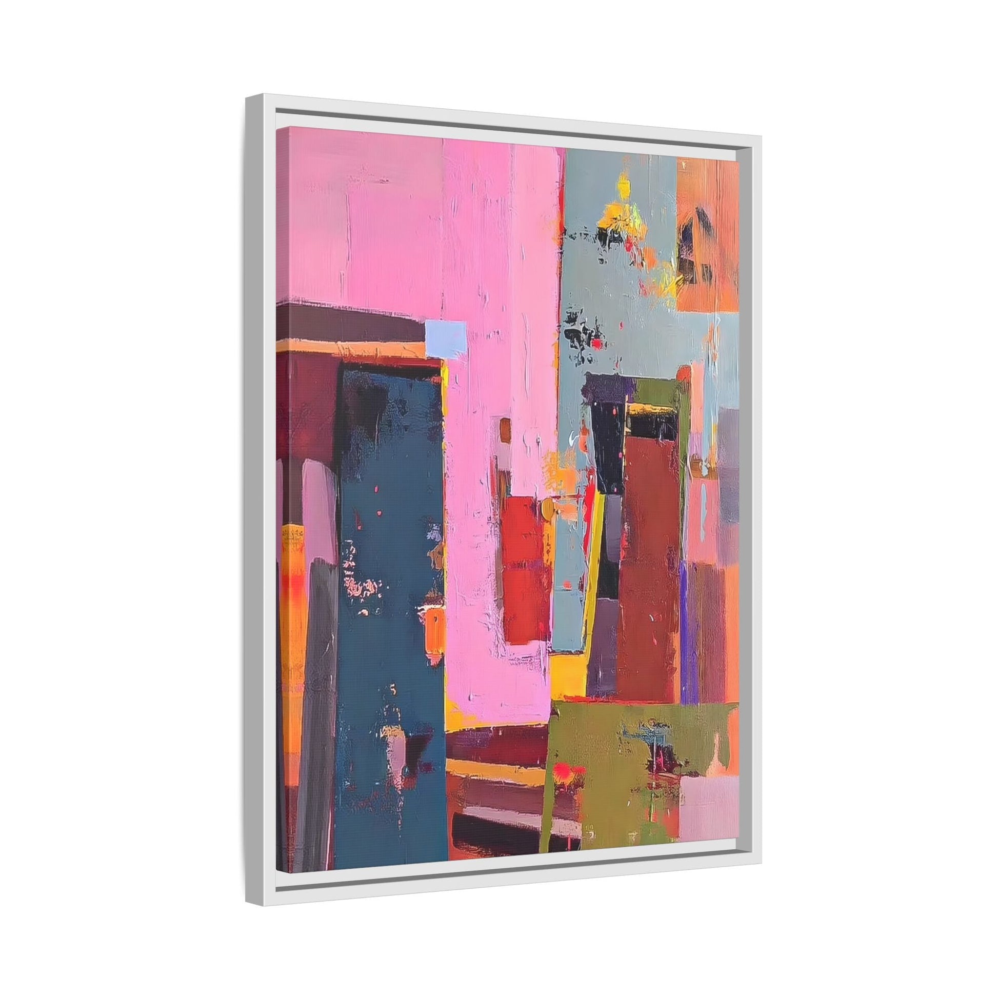 Framed Abstract Art Print - Modern Colorful Canvas Wall Decor - YesArtYes