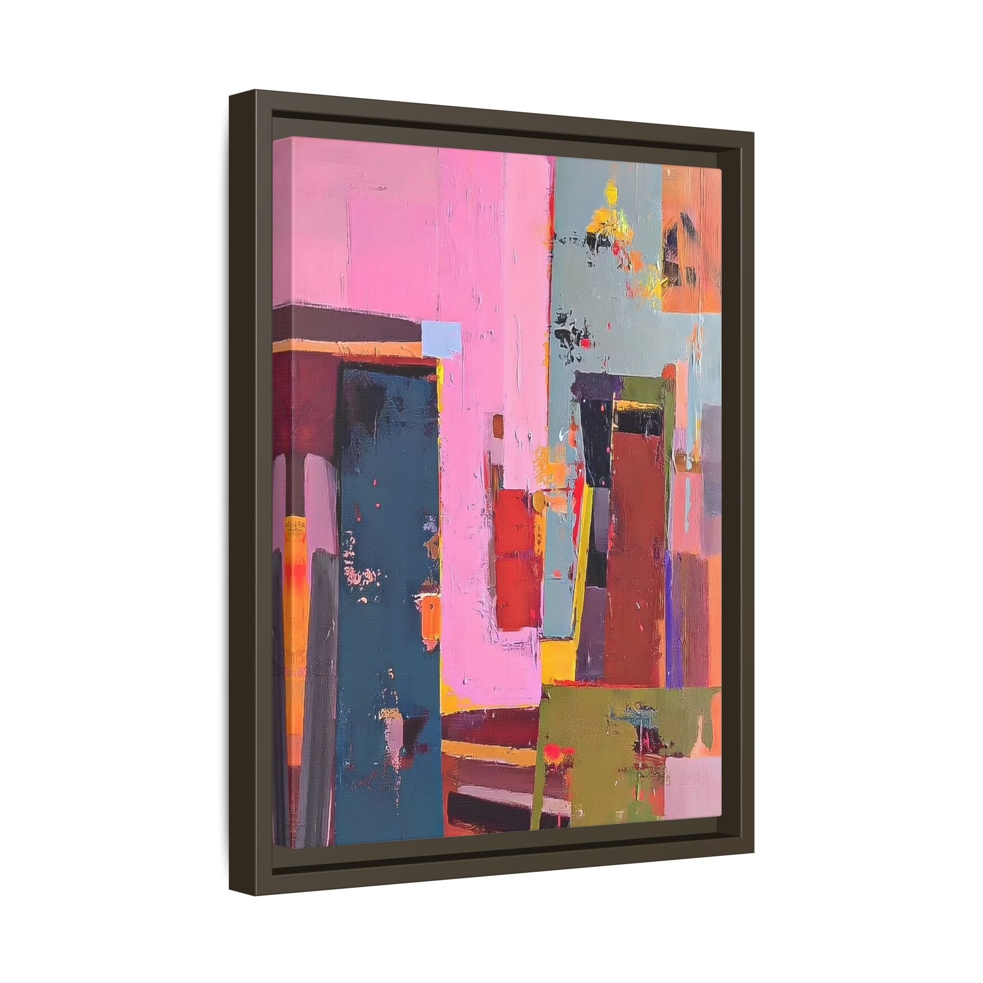 Framed Abstract Art Print - Modern Colorful Canvas Wall Decor - YesArtYes