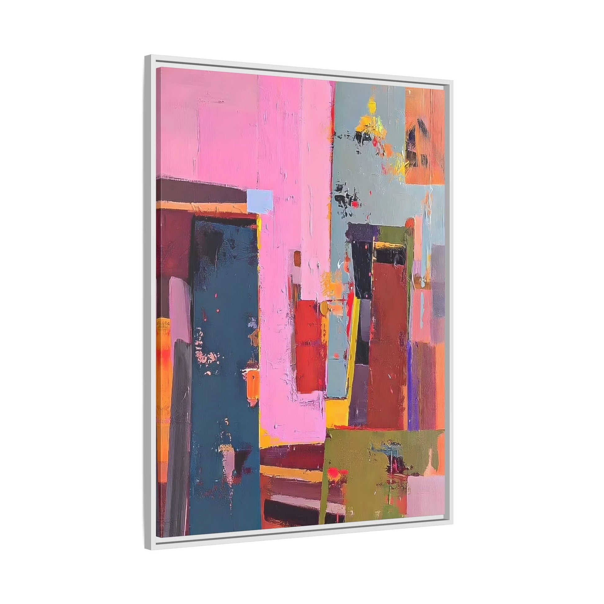 Framed Abstract Art Print - Modern Colorful Canvas Wall Decor - YesArtYes